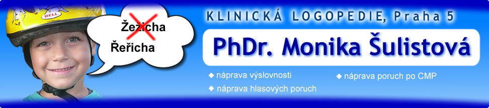 PhDr. Monika Šulistová, logopedie